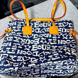 Rooney Bourke canvas tote, stain on 1 strap see photo